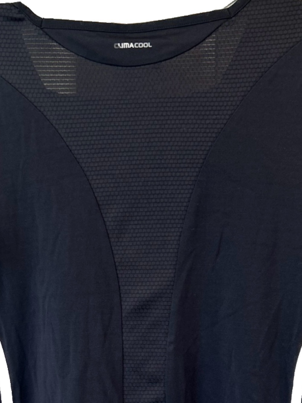 Adidas Climalite Black Athletic Tee Women’s M Mesh Panel Short Sle - Picture 3 of 8